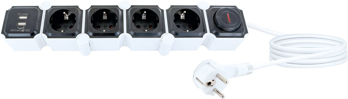 Flexible socket strip