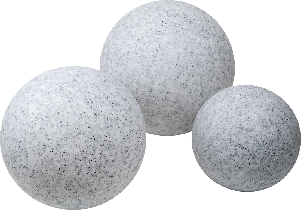 Solar-Leuchtkugel mit Erdspieß in Steinoptik 20/25 cm