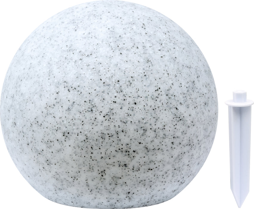 Solar-Leuchtkugel mit Erdspieß in Steinoptik 20/25 cm