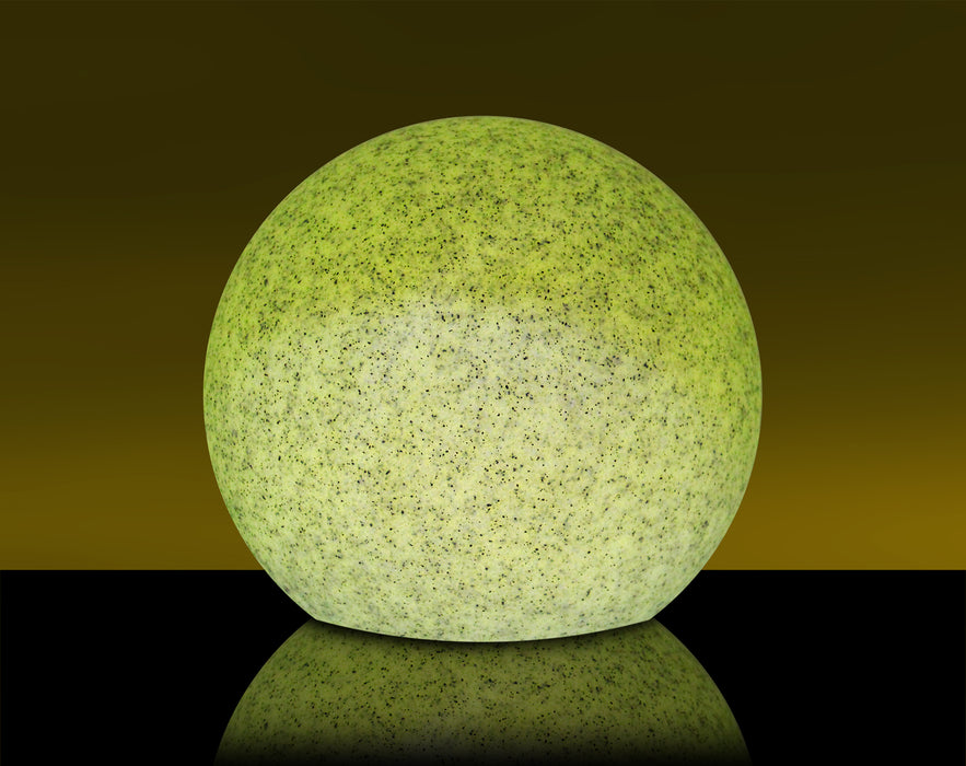 Solar-Leuchtkugel mit Erdspieß in Steinoptik 20/25 cm