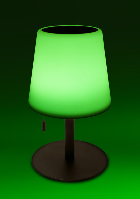 Solar-Tischleuchte mit Zugschalter