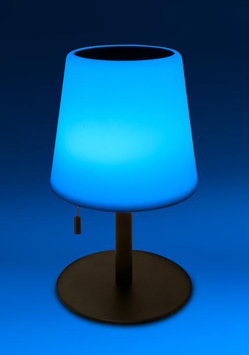 Solar-Tischleuchte mit Zugschalter