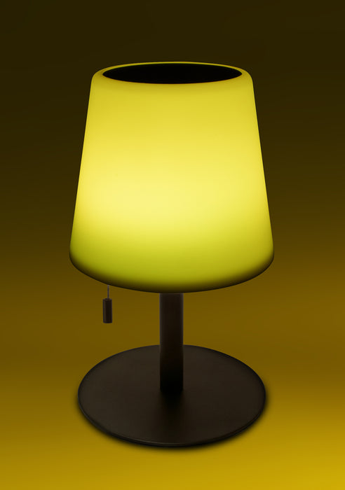 Solar-Tischleuchte mit Zugschalter