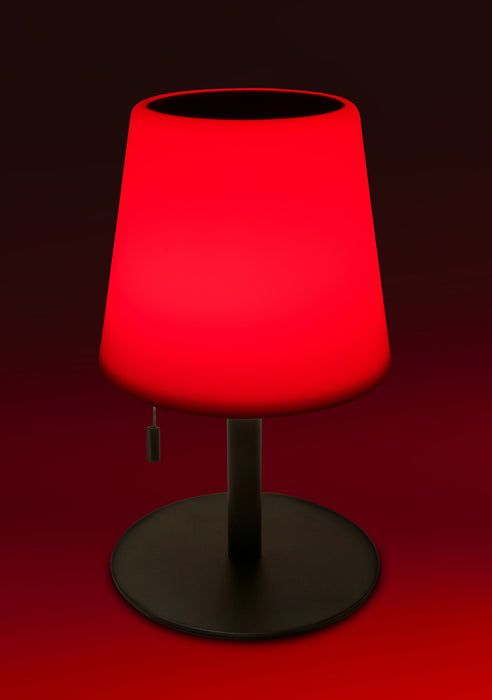 Solar-Tischleuchte mit Zugschalter