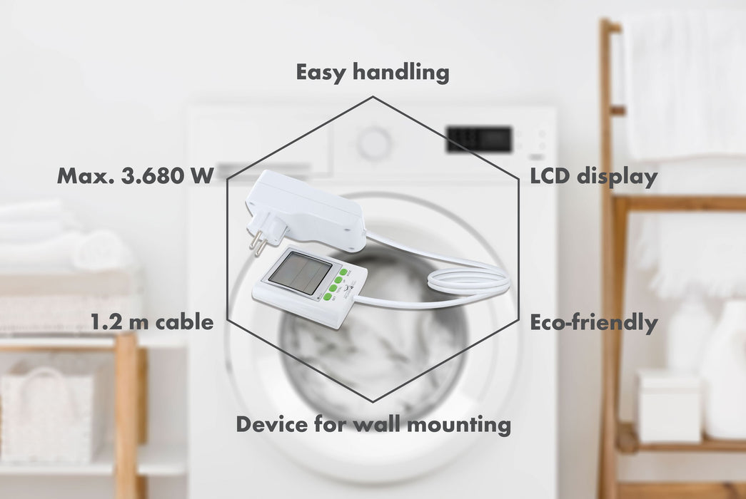 Energiekostenmessgerät mit verlängertem Display