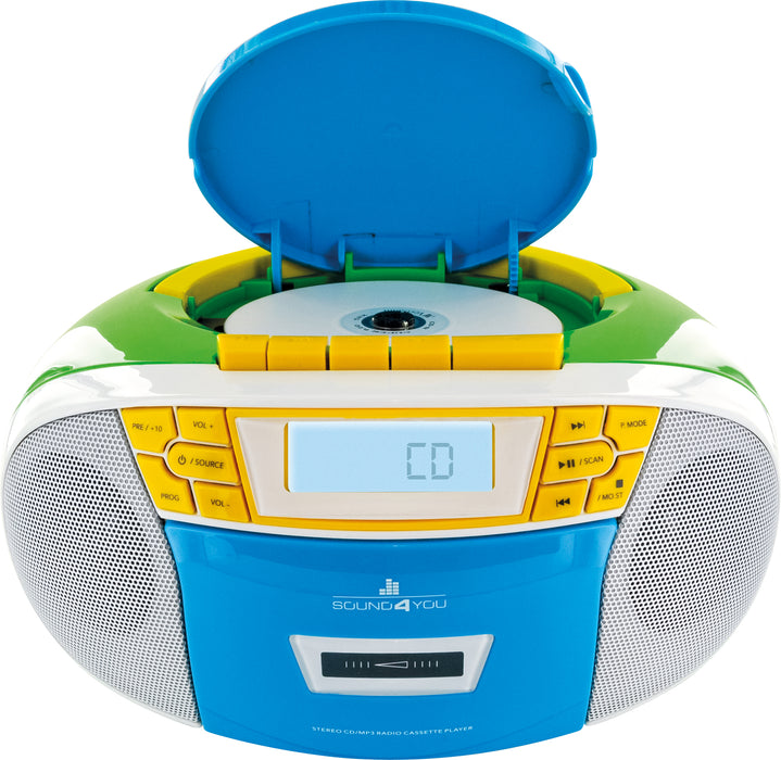 CD-Player mit Kassettenspieler und Radio