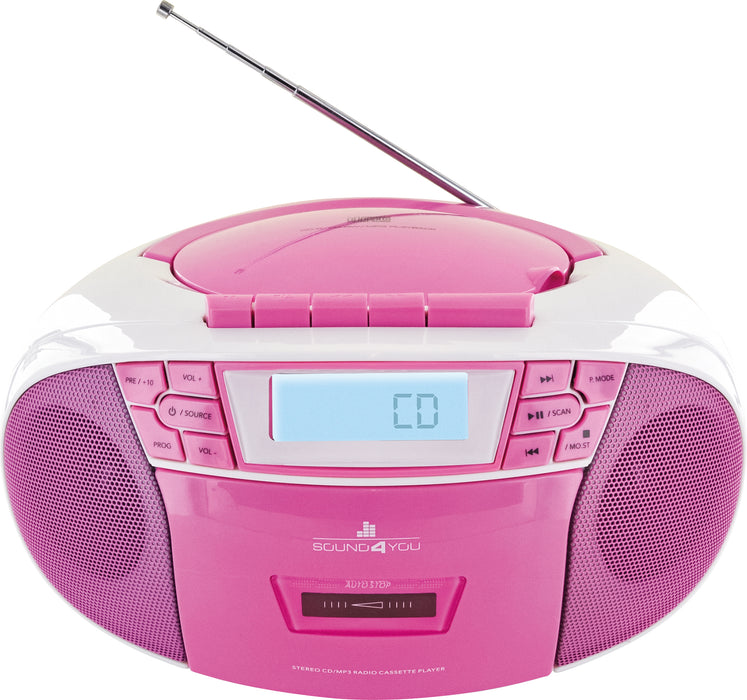 CD-Player mit Kassettenspieler und Radio