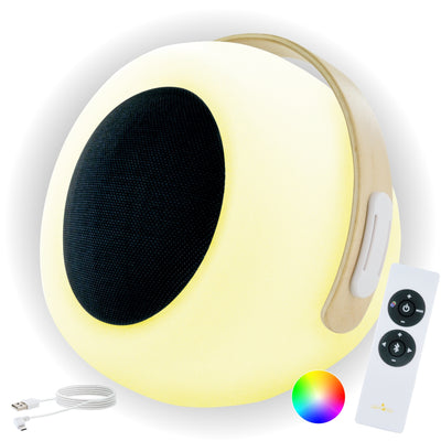 RGB LED table lamp with Bluetooth speaker