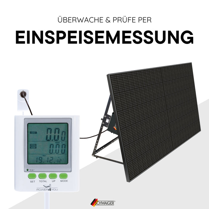Energiekostenmessgerät mit verlängertem Display