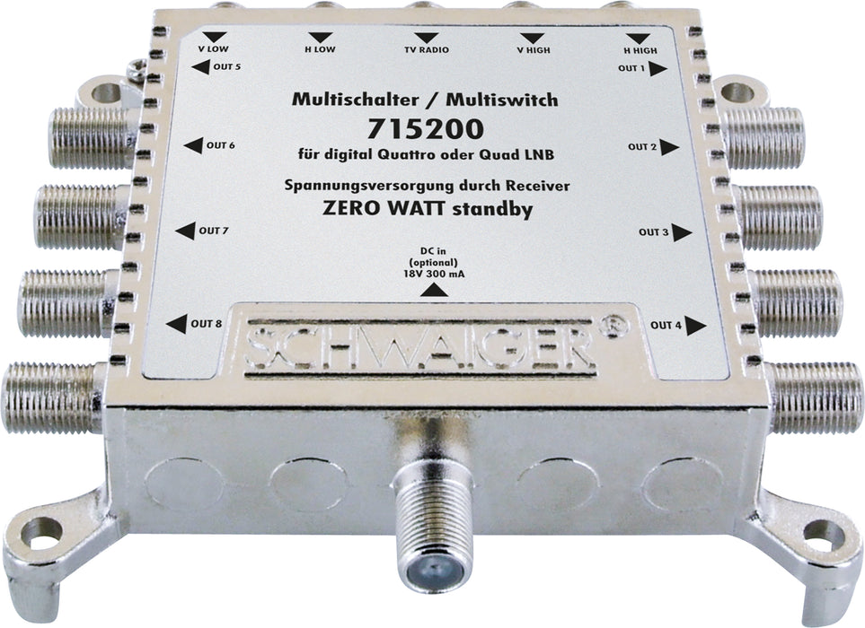 SAT Multischalter 5/8 mit Netzteil