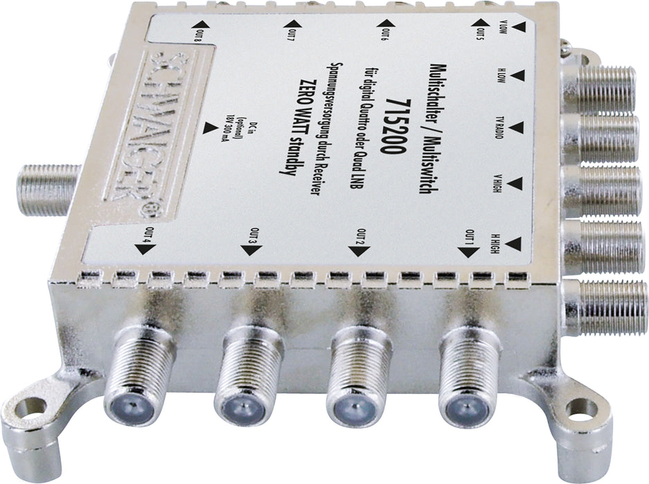 SAT Multischalter 5/8 mit Netzteil