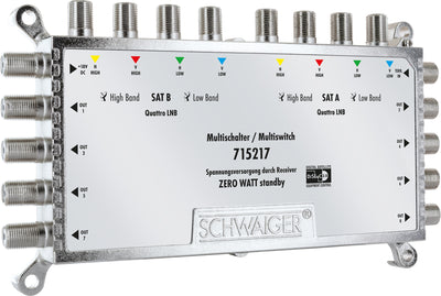 SAT Multischalter 9/8 mit Netzteil