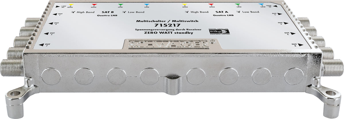 SAT Multischalter 9/8 mit Netzteil