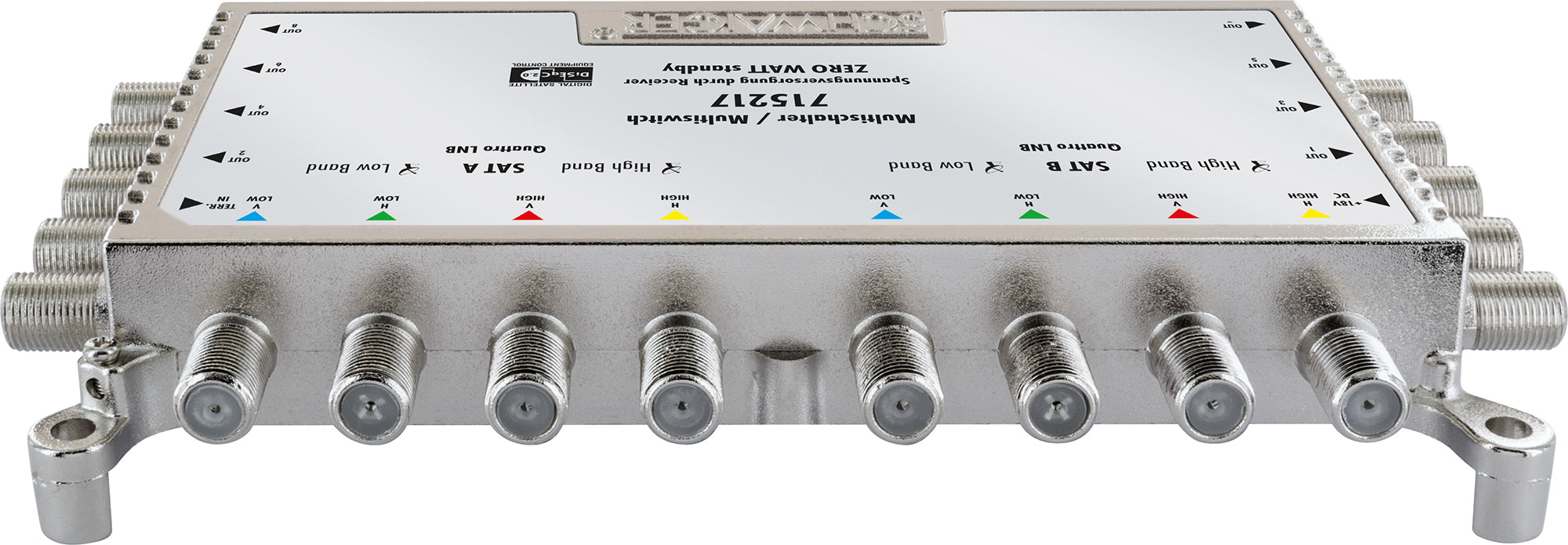 SAT Multischalter 9/8 mit Netzteil