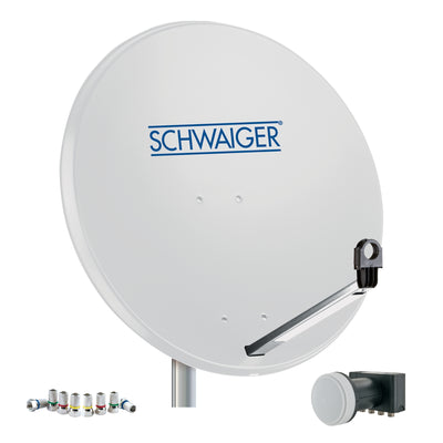 Satellitenanlage Set Hellgrau Stahl 75 cm