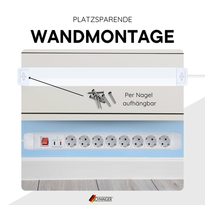 8-way power strip with surge protection 1.5 m