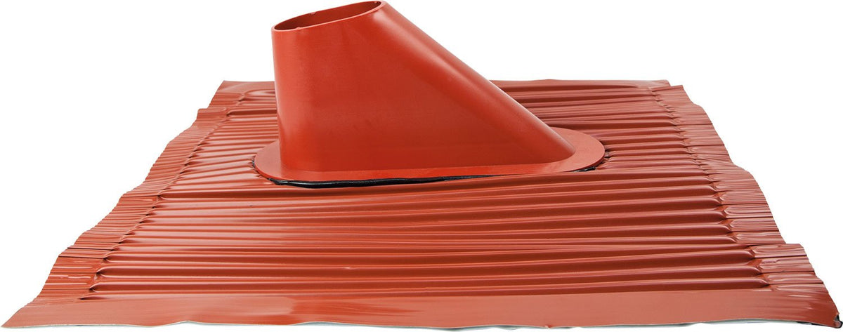 Dachhaube Aluminium Schwarz/Ziegelrot