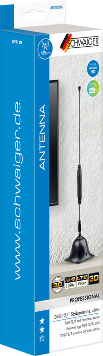 DVB-T2 HD rod antenna (active)