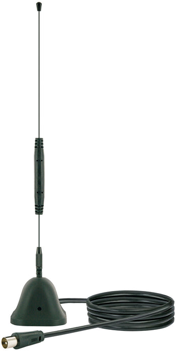 Schwaiger Stabantenne aktiv DVB-T2 VHF UHF mit Magnetfuß/Verstärker