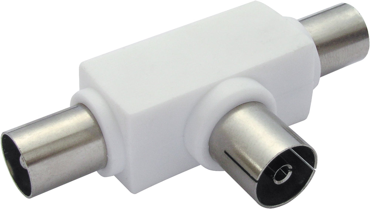 Aufsteckverteiler 2-fach für Antennen- und Kabelanlagen 4 dB