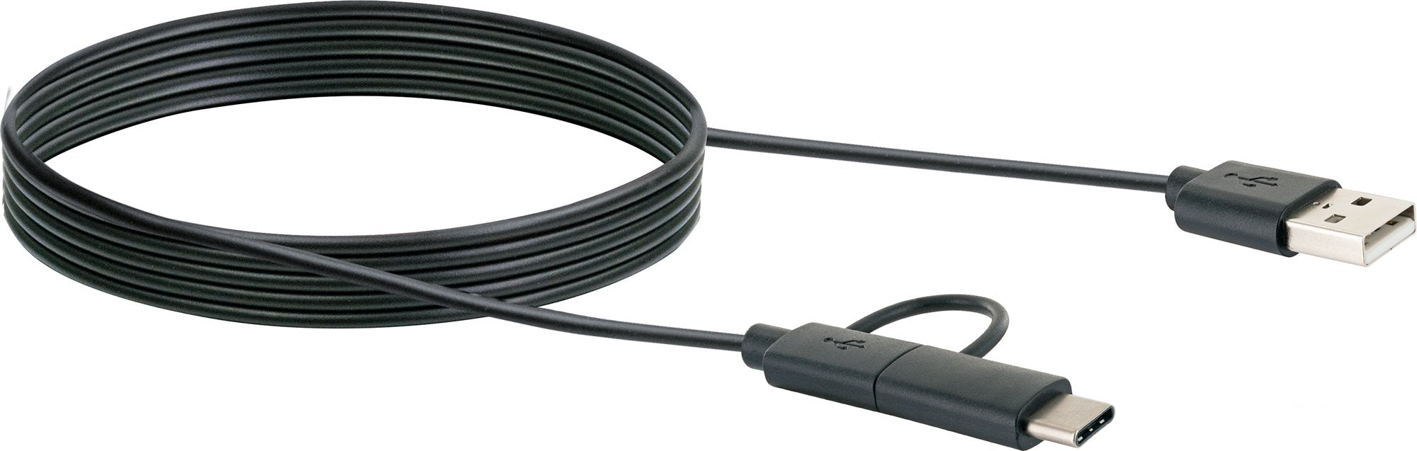 3in1-Kabel Micro-B/USB-C auf USB-A 1 m
