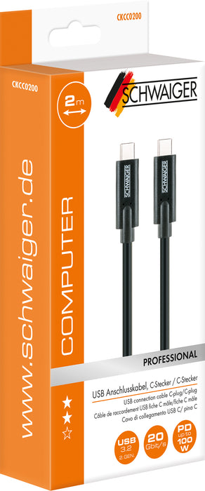 USB-C auf USB-C Kabel 2 m