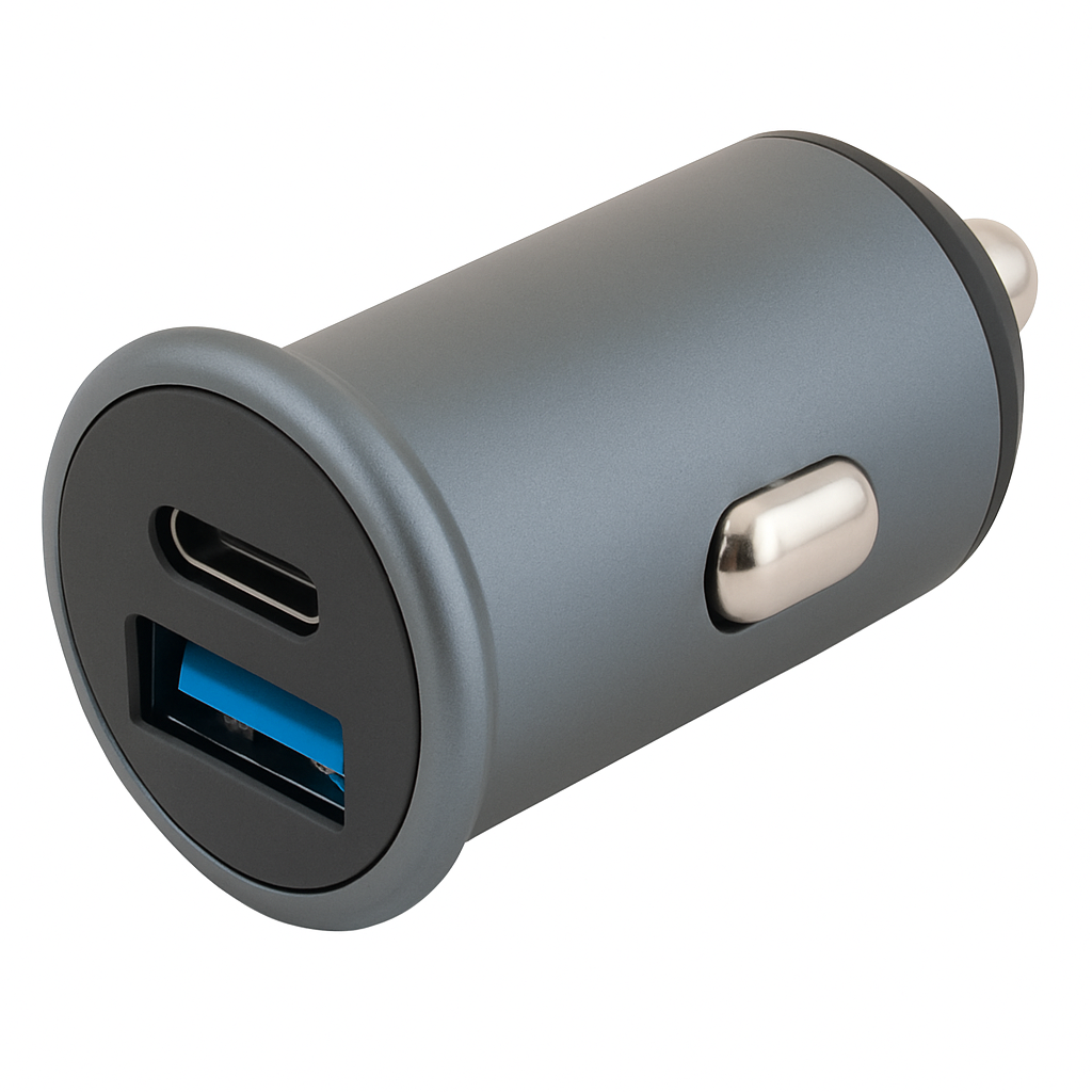 Car charging adapter 12/24V USB C &amp; A