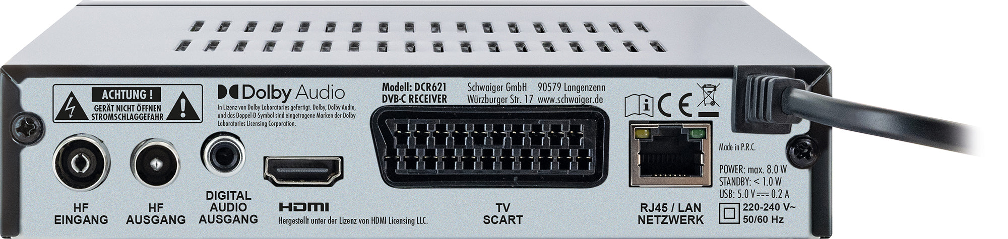 Cable receiver DVB-C HD FTA