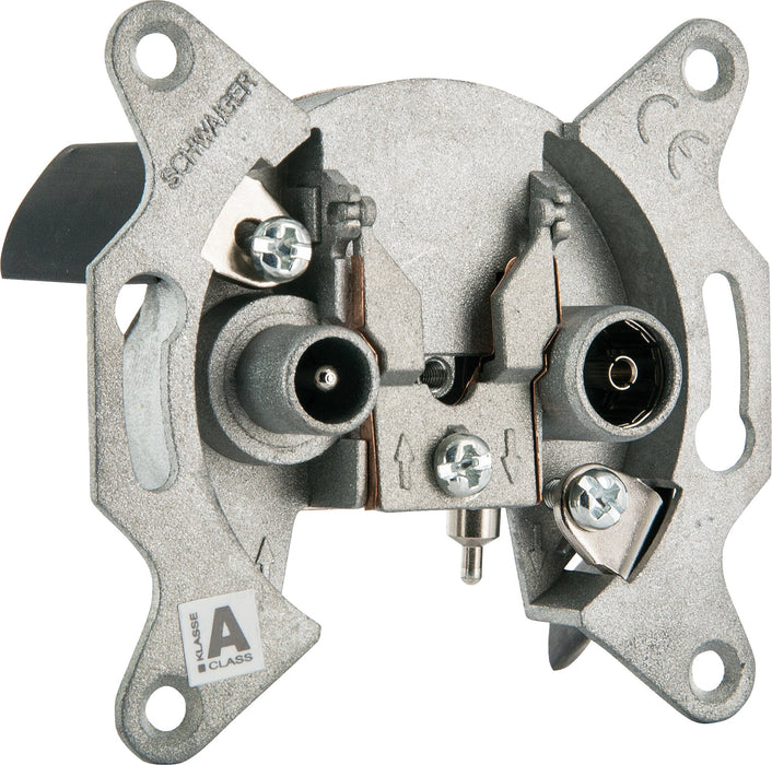 Durchgangsdose inkl. Widerstand zur Verwendung als Enddose 19 dB