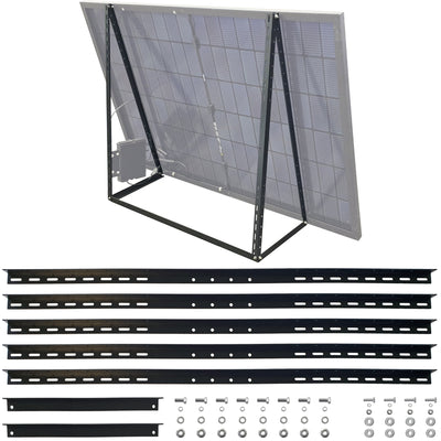 Aluminum solar module frame black