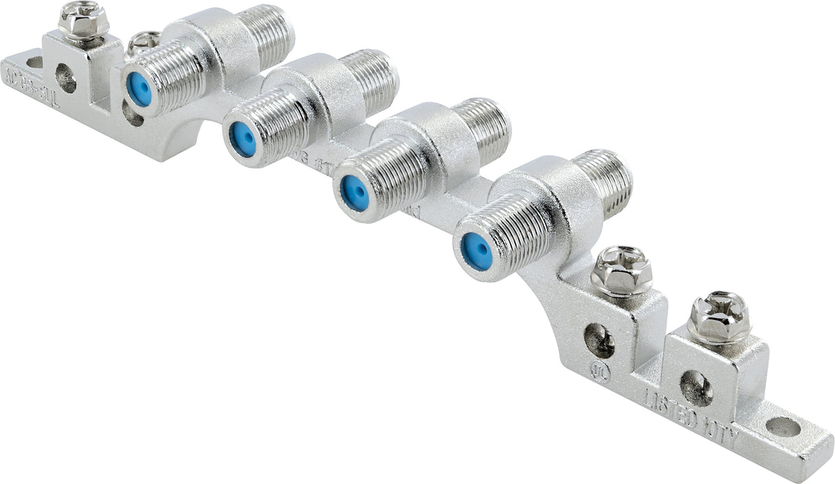 4-way F-earthing block