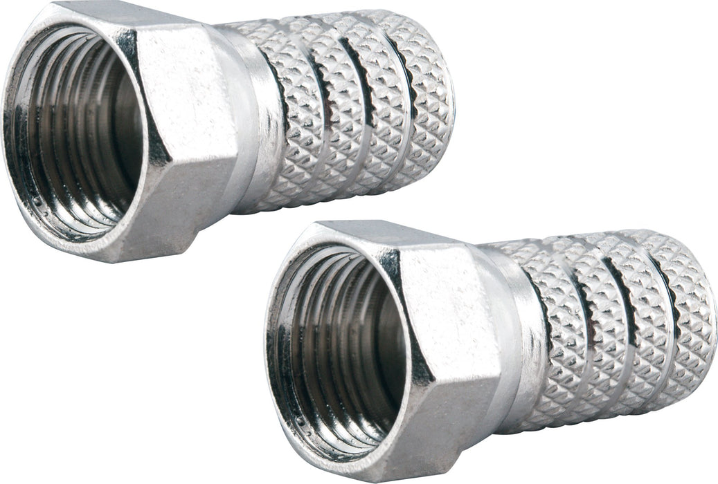 F-Aufdrehstecker 2er Set Ø 4 mm