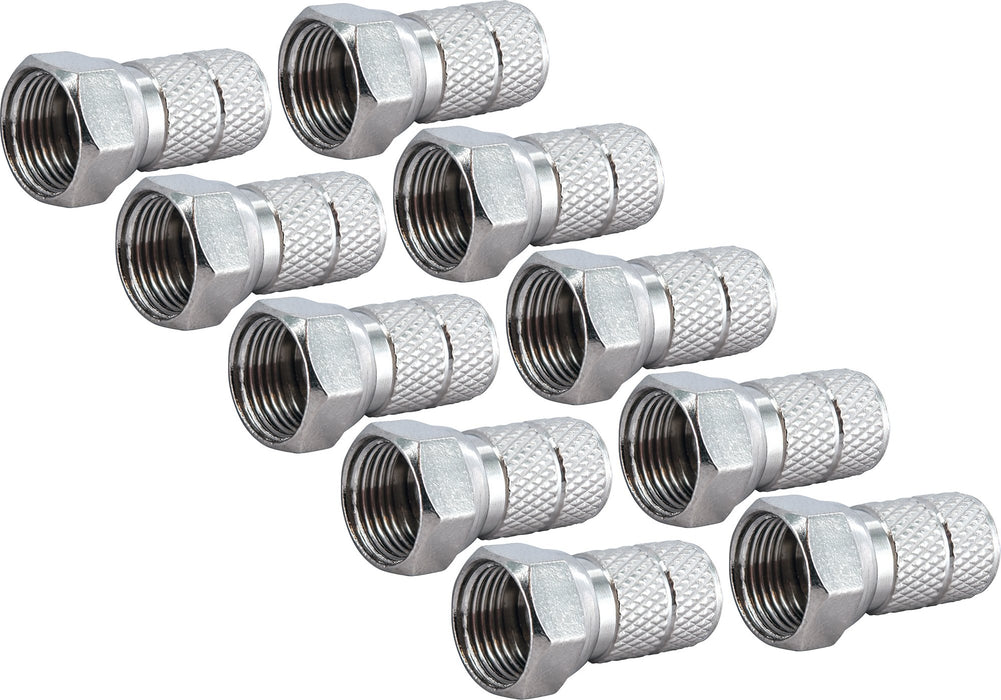 F-Aufdrehstecker 2 - 50 Stk. Ø 6,5 mm