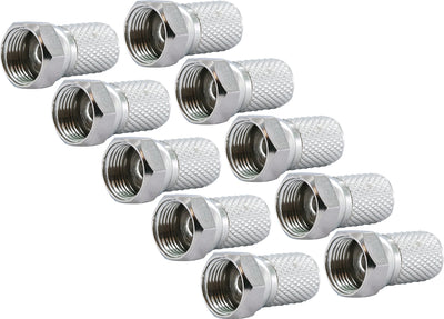 F-Aufdrehstecker 2 - 50 Stk. Ø 7 mm