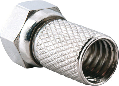 F twist-on connector set of 4 (Ø 7.3 mm)