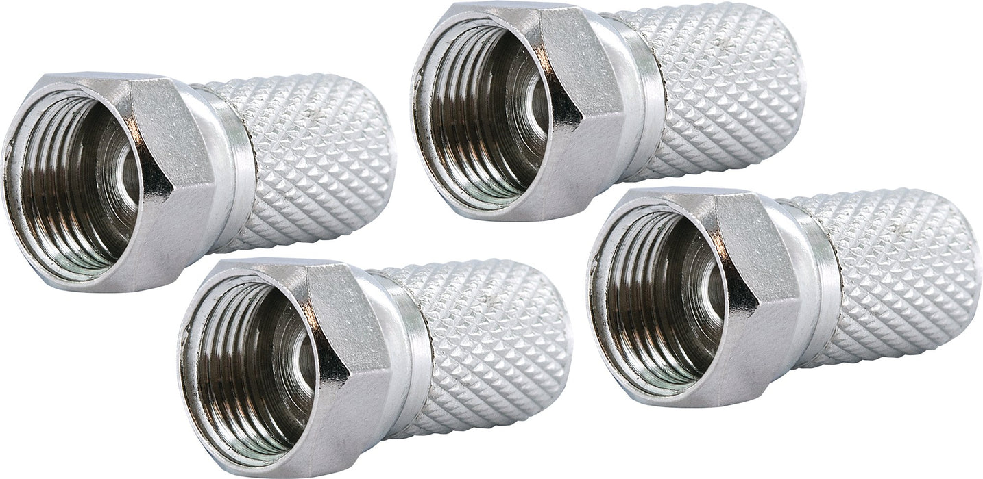 F-Aufdrehstecker 4er Set Ø 7,3 mm