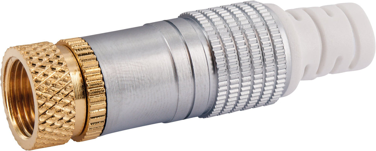 HQ F twist-on connector set of 2 (Ø 7 mm)