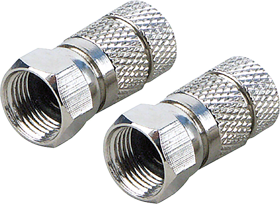 F-Aufdrehstecker 2er Set mit doppelseitiger Dichtung Ø 7 mm
