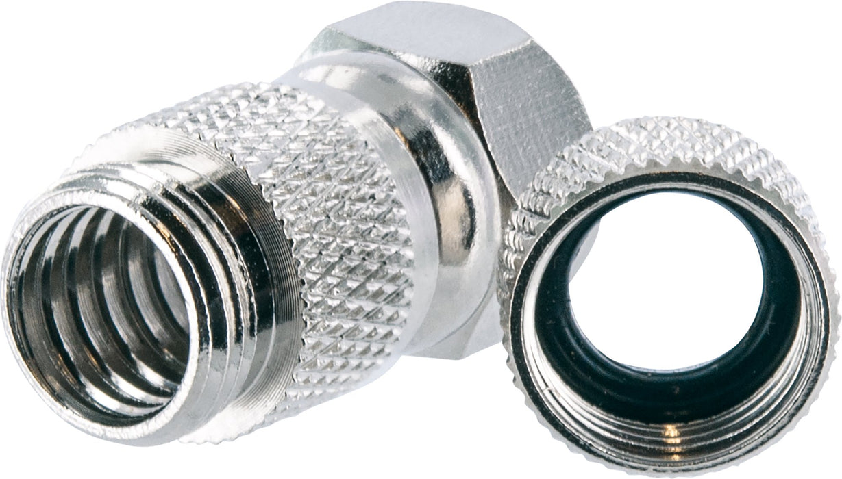 F-Aufdrehstecker 2er Set mit doppelseitiger Dichtung Ø 7 mm