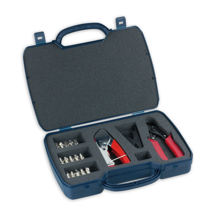 F-press connector assembly set