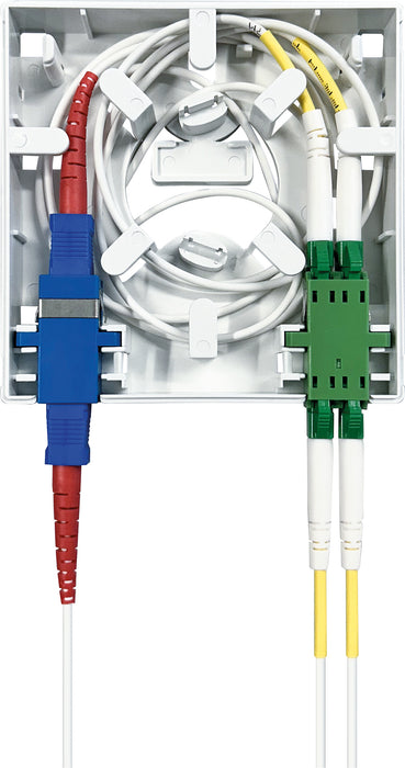 Leer-Gehäuse für Glasfaser 2-fach