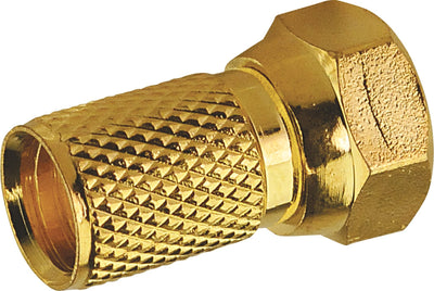 F-Aufdrehstecker 1/2 Stk. Ø 7 mm gold