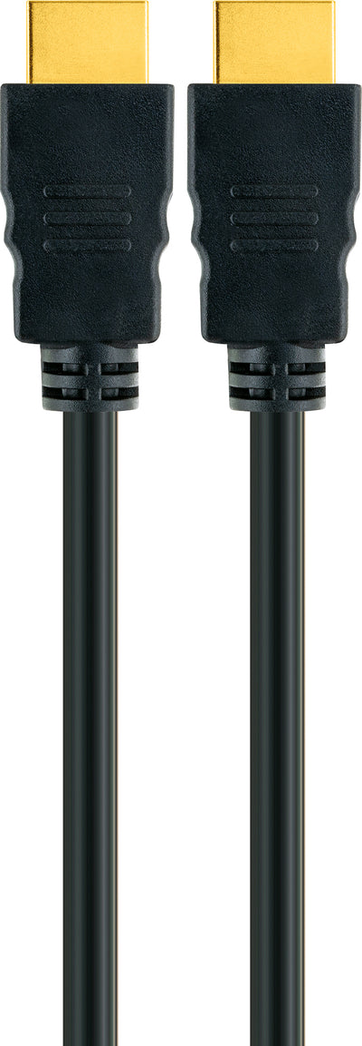 HDMI®-Kabel mit Ethernet 18 Gbit/s schwarz/gold 0,7-5 m