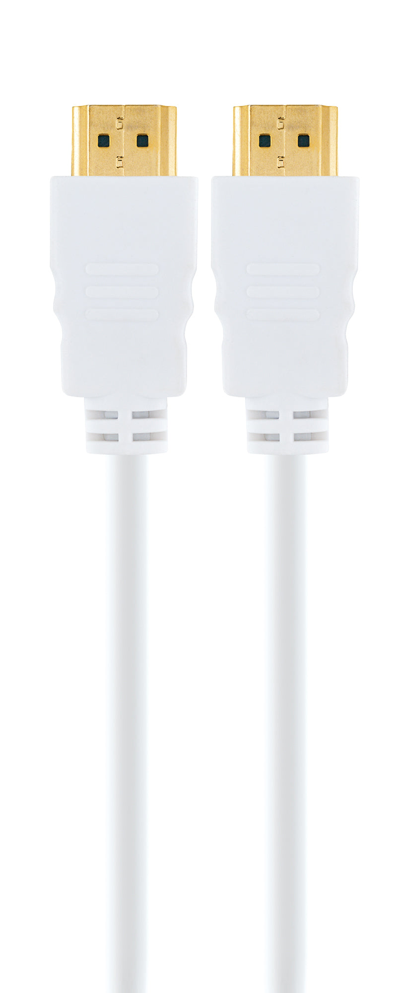HDMI®-Kabel mit Ethernet 18 Gbit/s weiß/gold 1,5/3 m