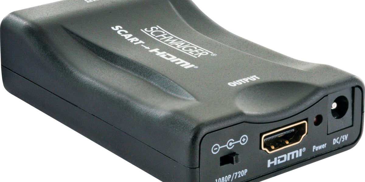 Convertisseur Péritel Vers HDMI - Upscale 1080p - Avec Entrée HDMI Additionnelle - Compatible NTSC/PAL - 8