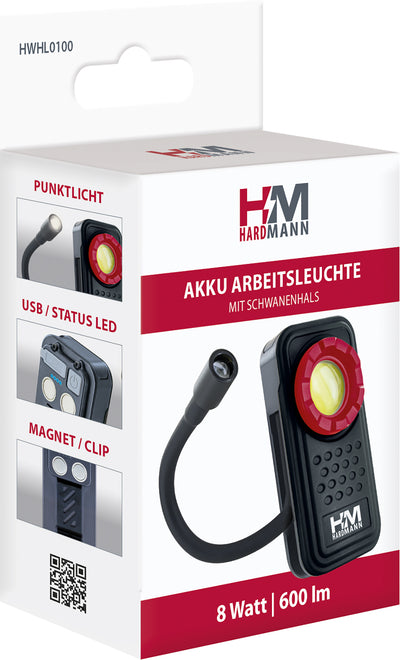 Hardmann Arbeitsleuchte mit Schwanenhals