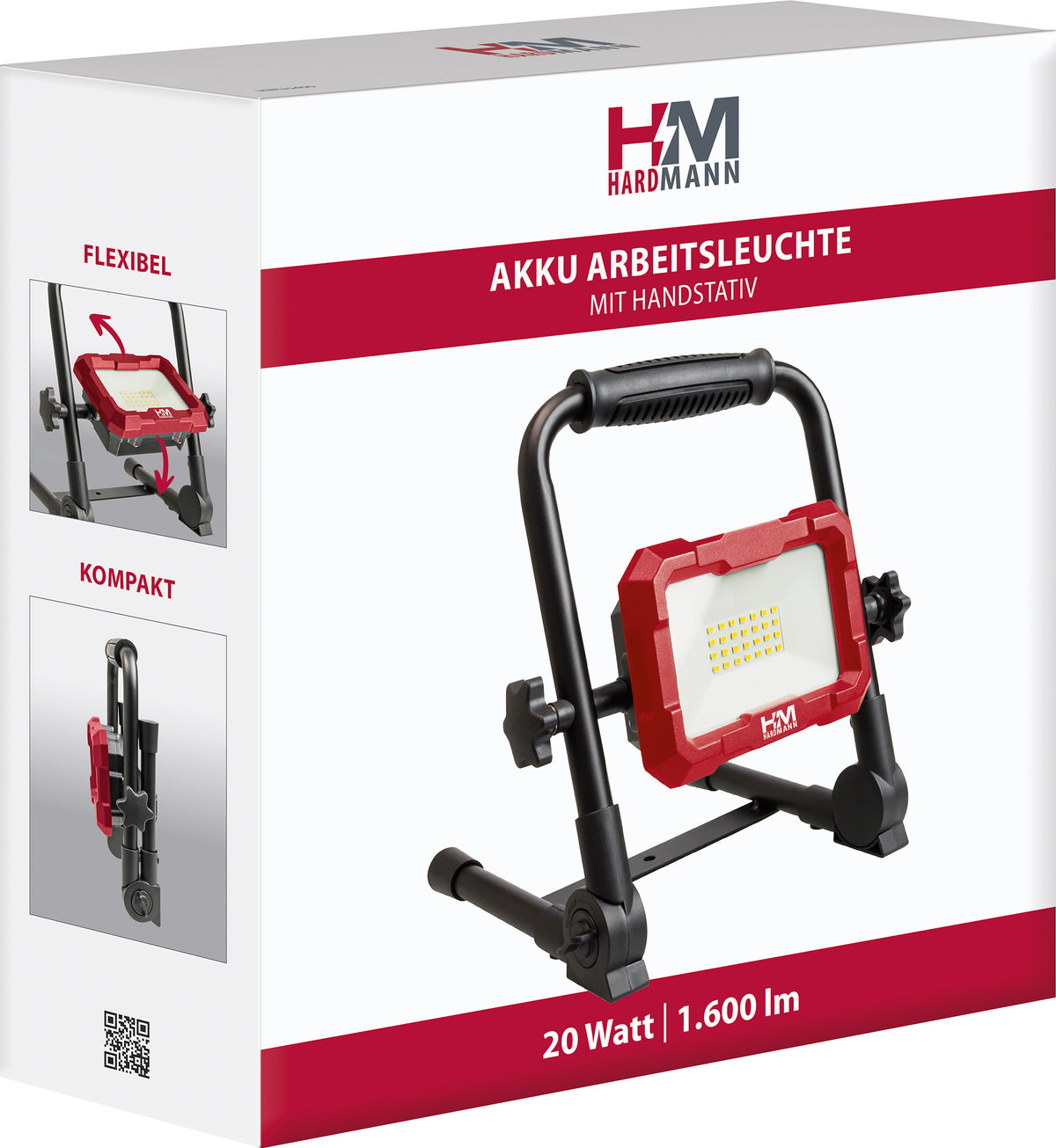 Hardmann Akku-Baustrahler mit Handstativ 