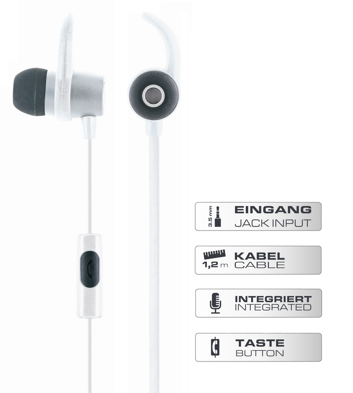 In ear headphones