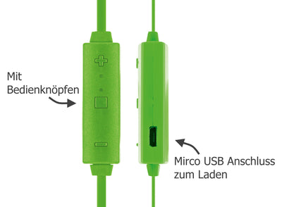 Bluetooth in-ear headphones with magnet