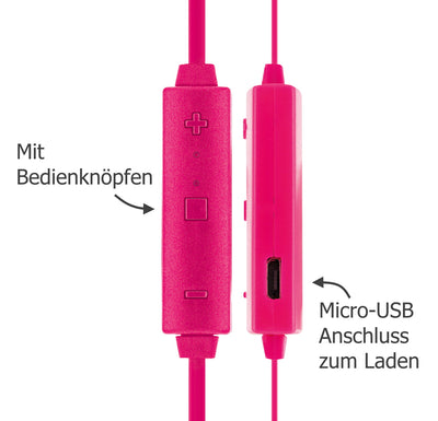 Bluetooth in-ear headphones with magnet